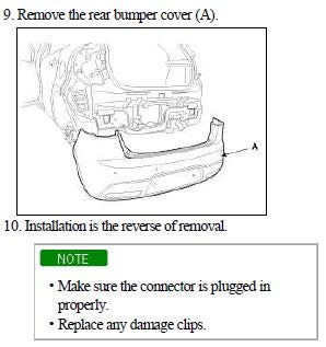 Kia sportage rear bumper removal discount